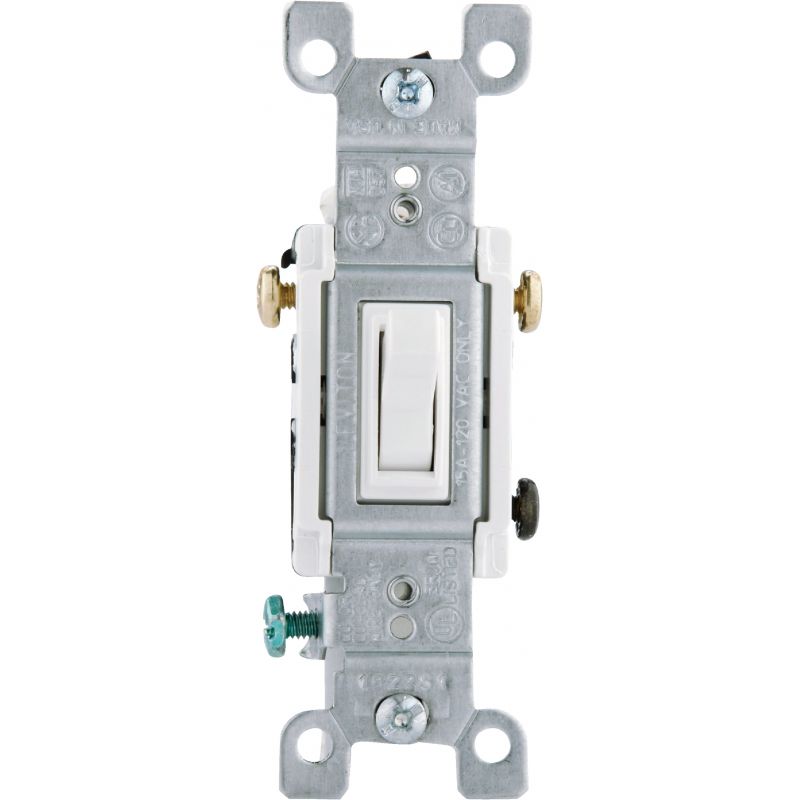Leviton Grounded Quiet 3-Way Switch Contractor Pack White, 15 (Pack of 10)