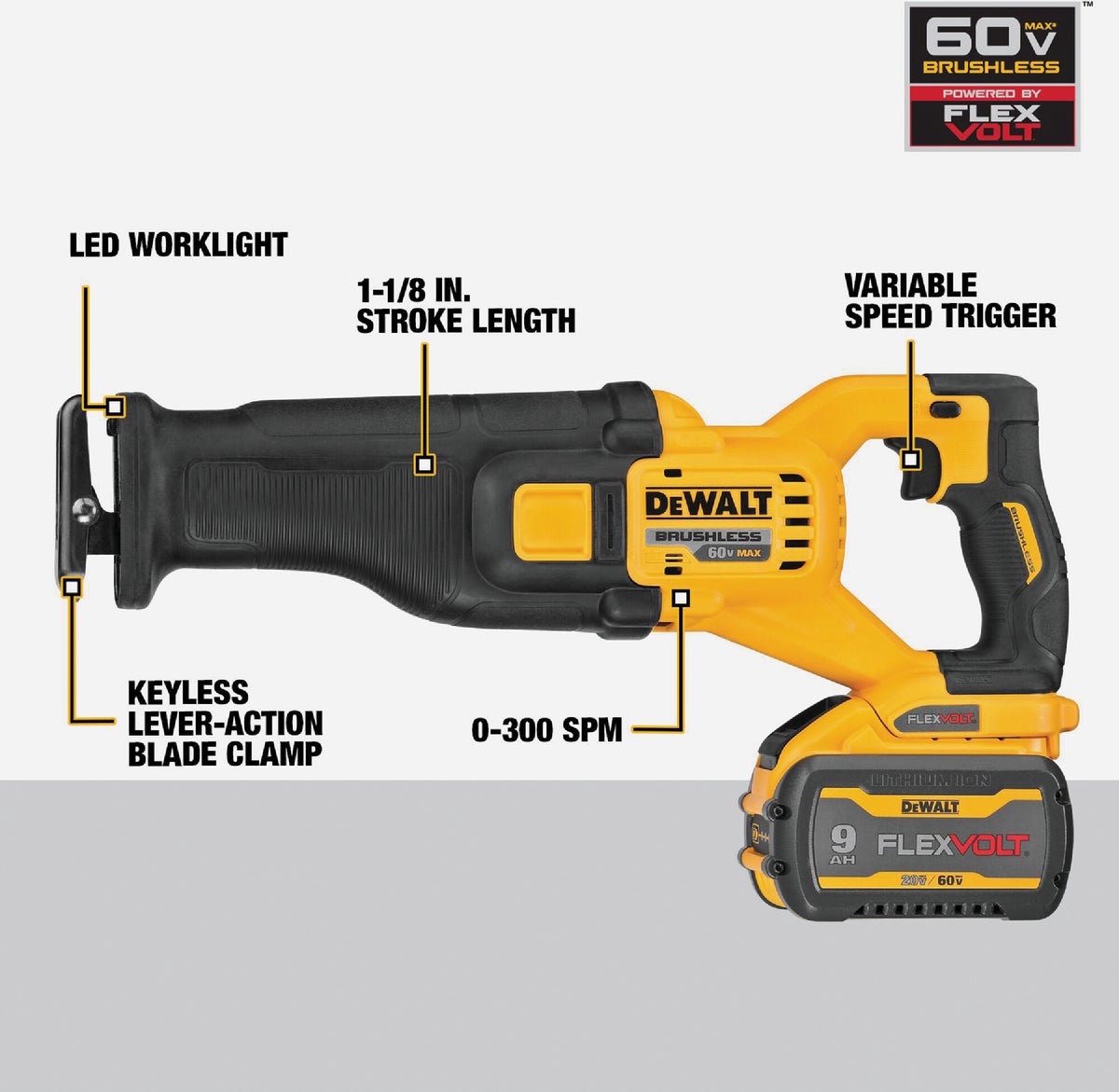 Buy DeWalt Flexvolt 60V MAX Lithium Ion Brushless Cordless