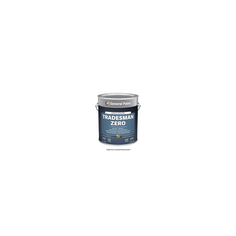 General Paint GE0028400-20 Interior Paint, Flat Sheen, White, 5 gal, Pail, 290 to 390 sq-ft Coverage Area White