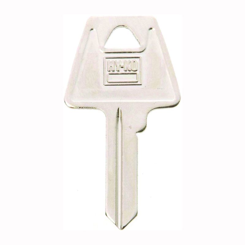 Hy-Ko 11010AM6 Key Blank, Brass, Nickel, For: American Cabinet, House Locks and Padlocks (Pack of 10)