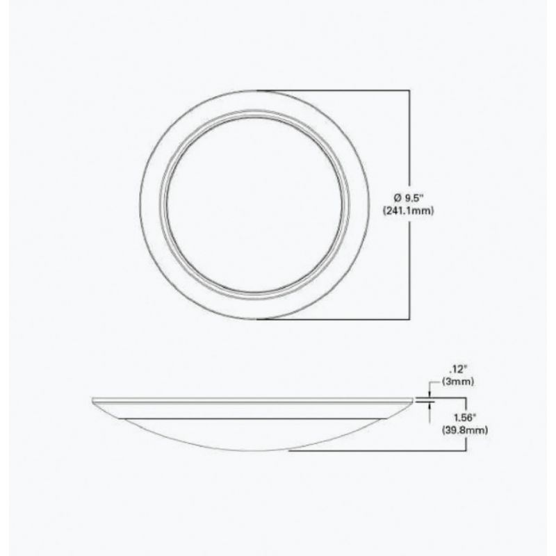 Halo 9 In. Recessed Light Kit White