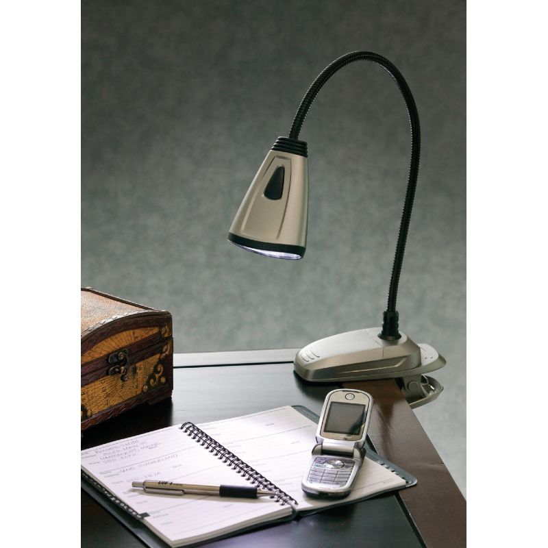 Light It LED Battery Operated Task Light Silver