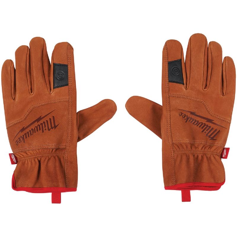 Milwaukee Goatskin Leather Work Gloves XL, Brown &amp; Black
