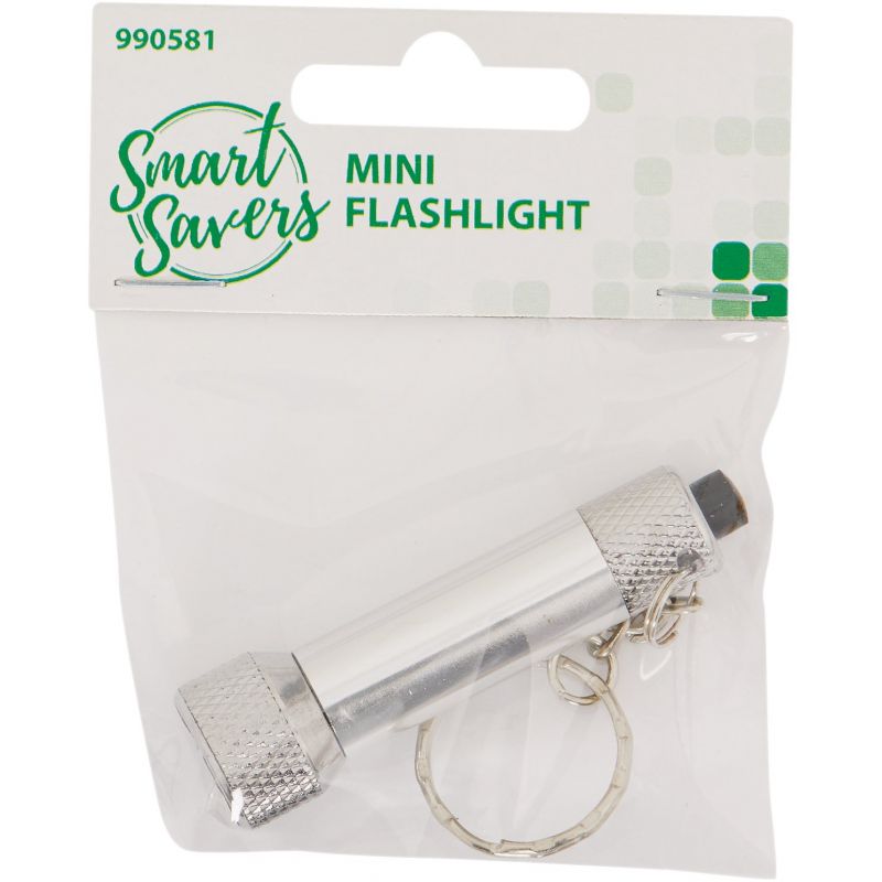 Smart Savers LED Flashlight Silver, Black, Red, Or Green (Pack of 12)