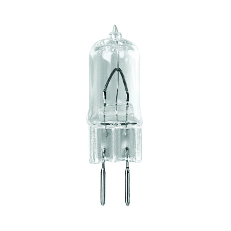 Feit Electric BPQ100T4/JCD/RP Halogen Bulb, 100 W, Candelabra GY6.35 Lamp Base, JCD T4 Lamp, 3000 K Color Temp