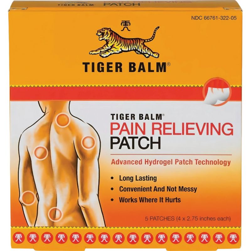 Tiger Balm Pain Relieving Patch 5 Ct.