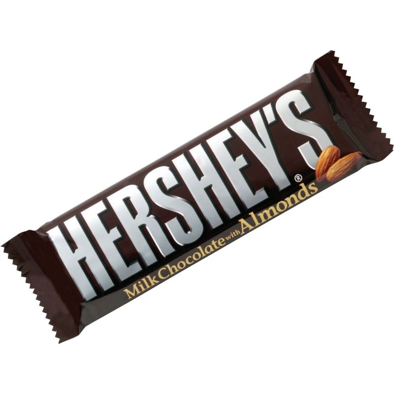 Hershey&#039;s Milk Chocolate With Almonds Candy Bar 1.45 Oz. (Pack of 36)
