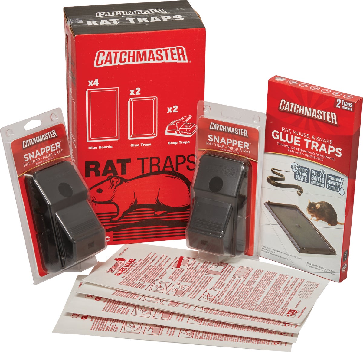 Catchmaster Heavy Duty Baited Rat Glue Traps, 2 Count