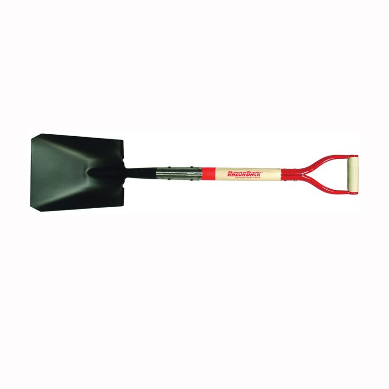 Razor-Back 42116 Transfer Shovel, 8-3/4 in W Blade, Steel Blade, Northern White Ashwood Handle, D-Shaped Handle 6-1/4 In