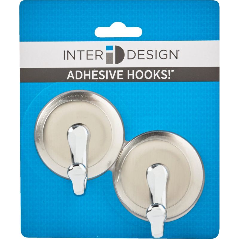 iDesign York Adhesive Hook Silver