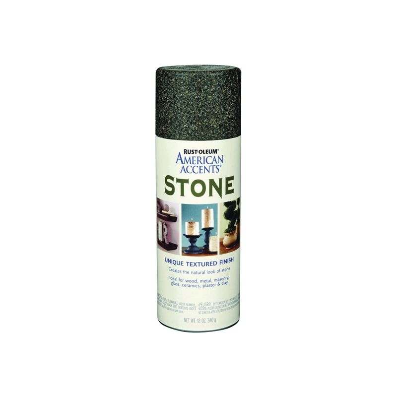 Rust-Oleum 238323 Spray Paint Textures, Solvent, Granite, 12 oz, Can Granite