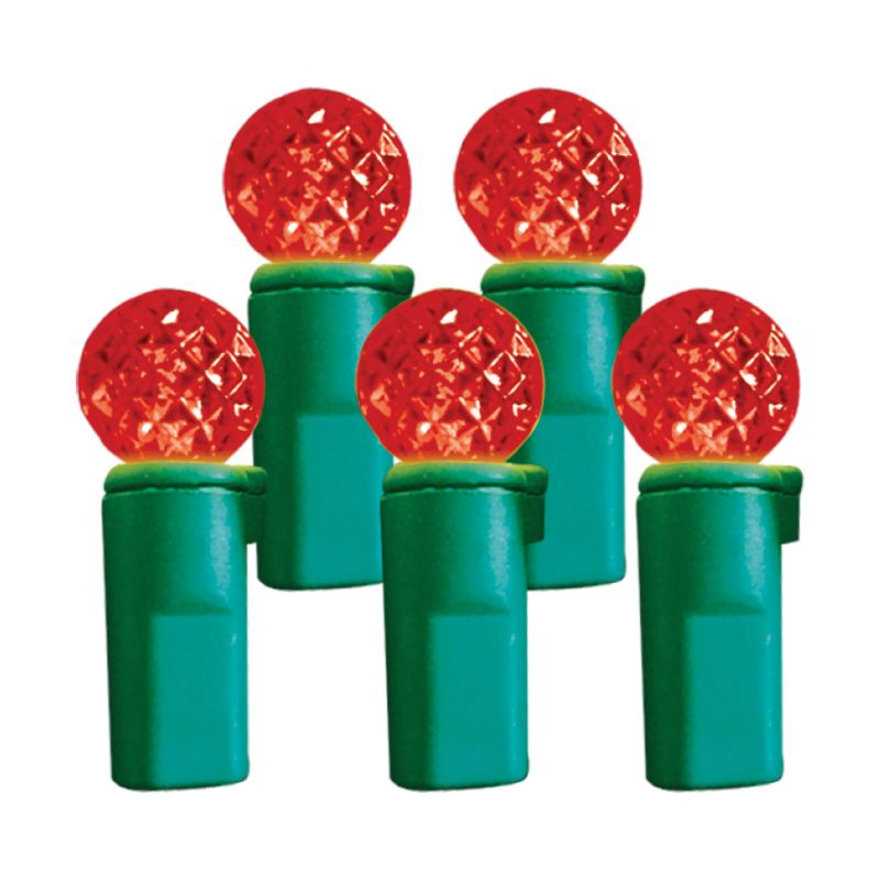 Hometown Holidays 2339-03/U14E320A Light Set, 4.8 W, 70-Lamp, LED Lamp, Red Lamp, 25,000 hr Average Life (Pack of 12)