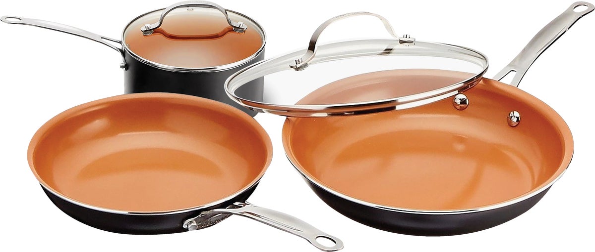 Buy The Rock 033059-002 Cookware Set, Aluminum, 5-Piece