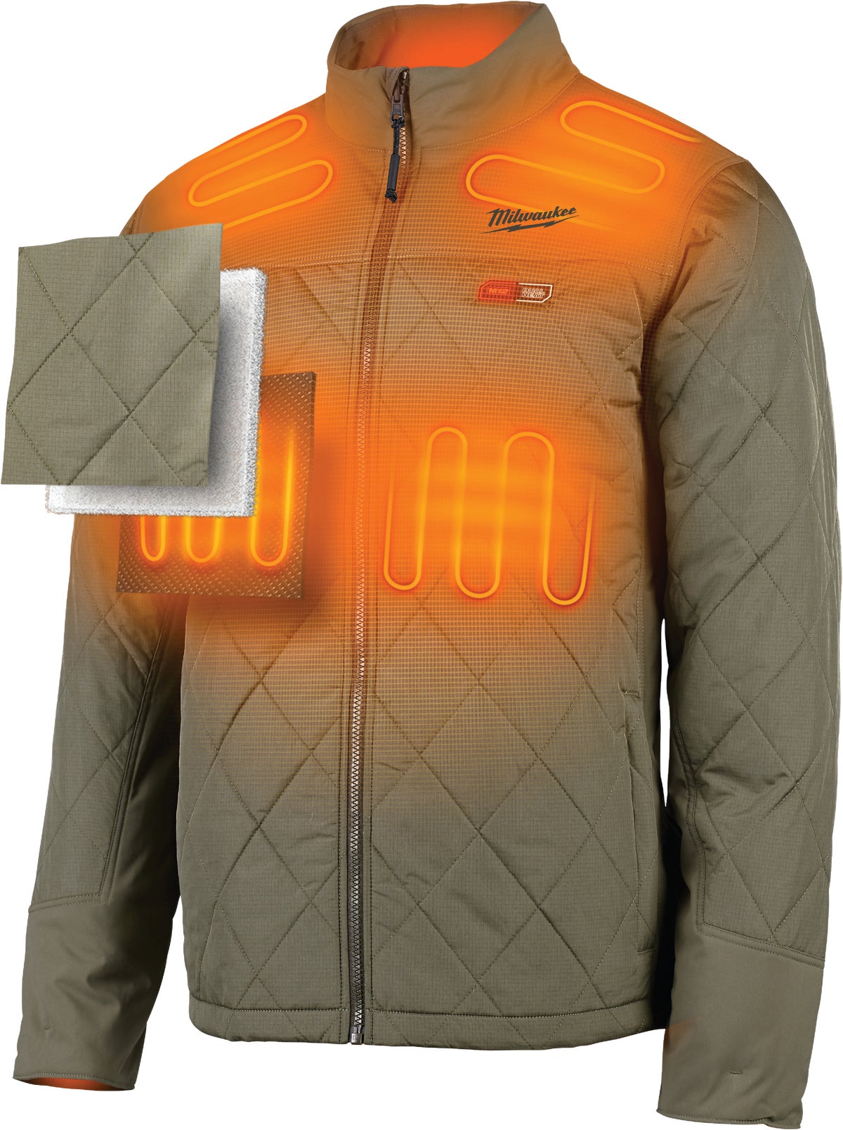 buy-milwaukee-m12-heated-axis-jacket-xl-olive-green