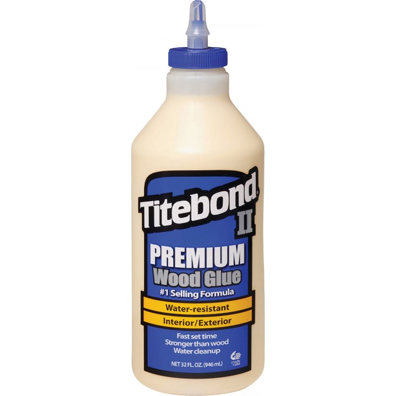 Titebond II Premium Wood Glue Honey Cream, 1 Qt.