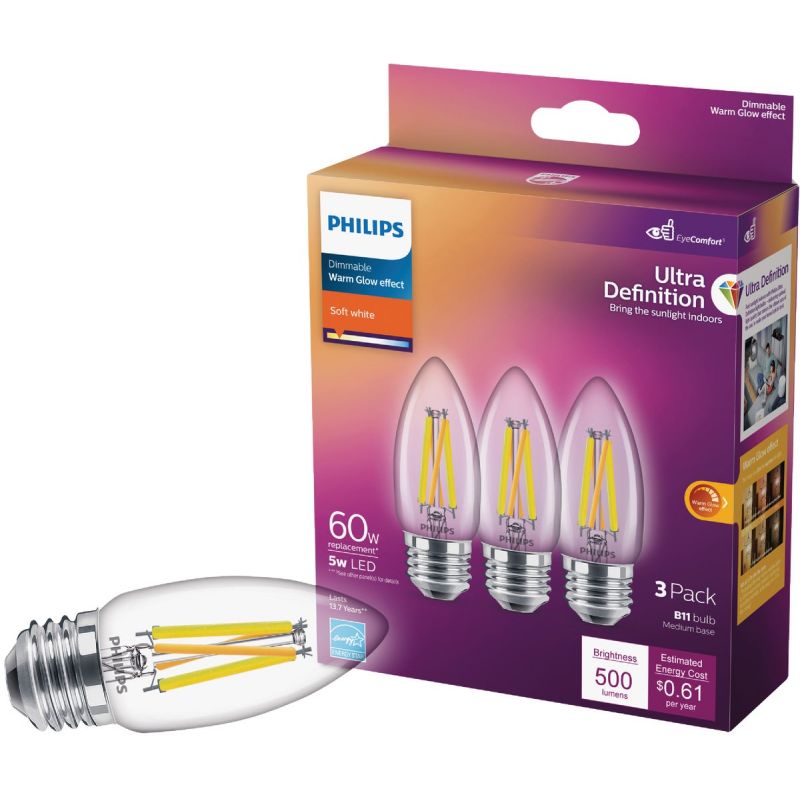 Philips Ultra Definition B11 Medium LED Decorative Light Bulb