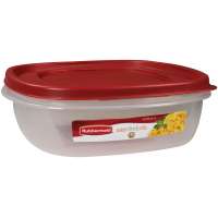 Rubbermaid 1.5 gal. Easy Find Lids Rectangular Bowl 1777163 - The