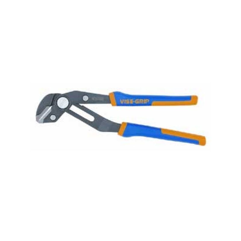 Irwin 4935095 GrooveLock Plier, 8 in OAL, 1-3/4 in Jaw, Groove Adjustment, Blue/Yellow Handle, Anti-Pinch Handle