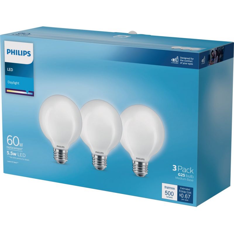Philips EyeComfort G25 Medium LED Decorative Light Bulb
