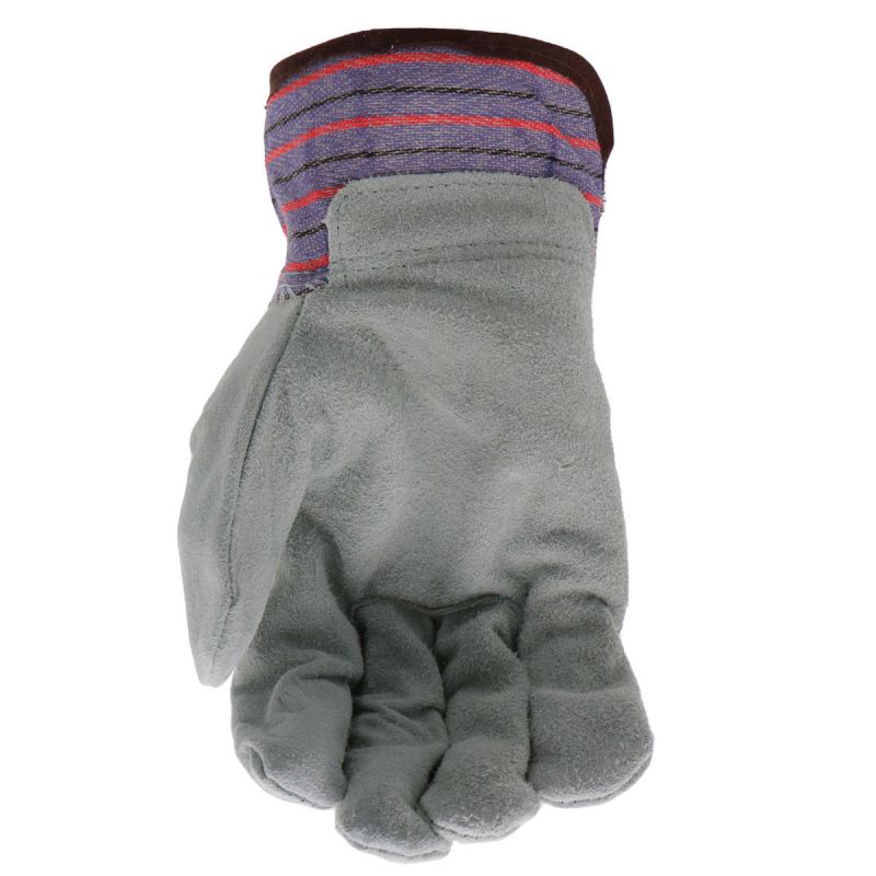 Boss Guard Series B71021-L3P Gloves, L, 8 to 8-3/8 in L, Wing Thumb, Safety, Canvas, Blue L, Blue