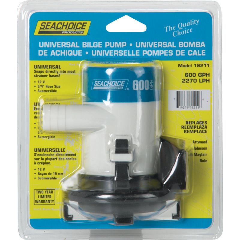 Seachoice Universal Bilge Pump White, 3