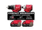 Milwaukee 3692-22CT 2-Tool Combo Kit, Battery Included, 18 V, Lithium-Ion Red