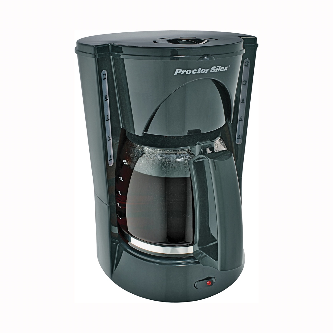 Proctor Silex 43672 Black Programmable 12 Cup Coffee Maker with