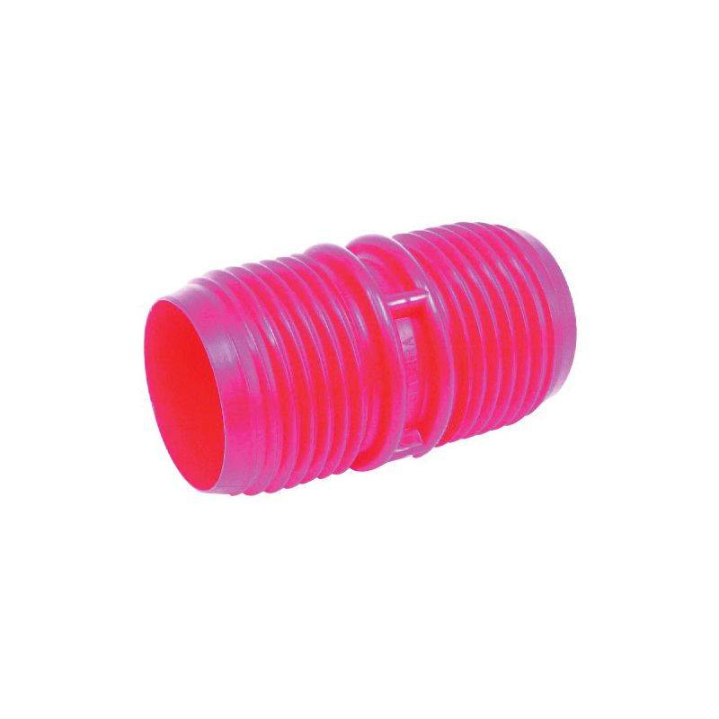 US Hardware RV-380B Hose Coupler, 3 in ID, Male Thread, Plastic, Red Red