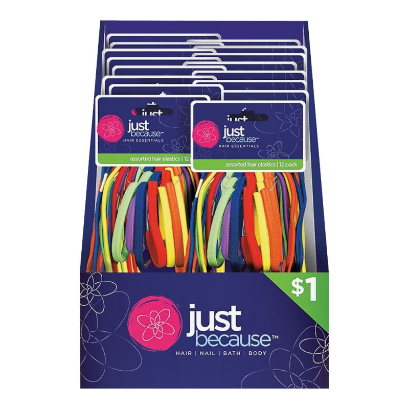 FLP 9310 Hair Band/Elastic, Assorted Assorted (Pack of 36)