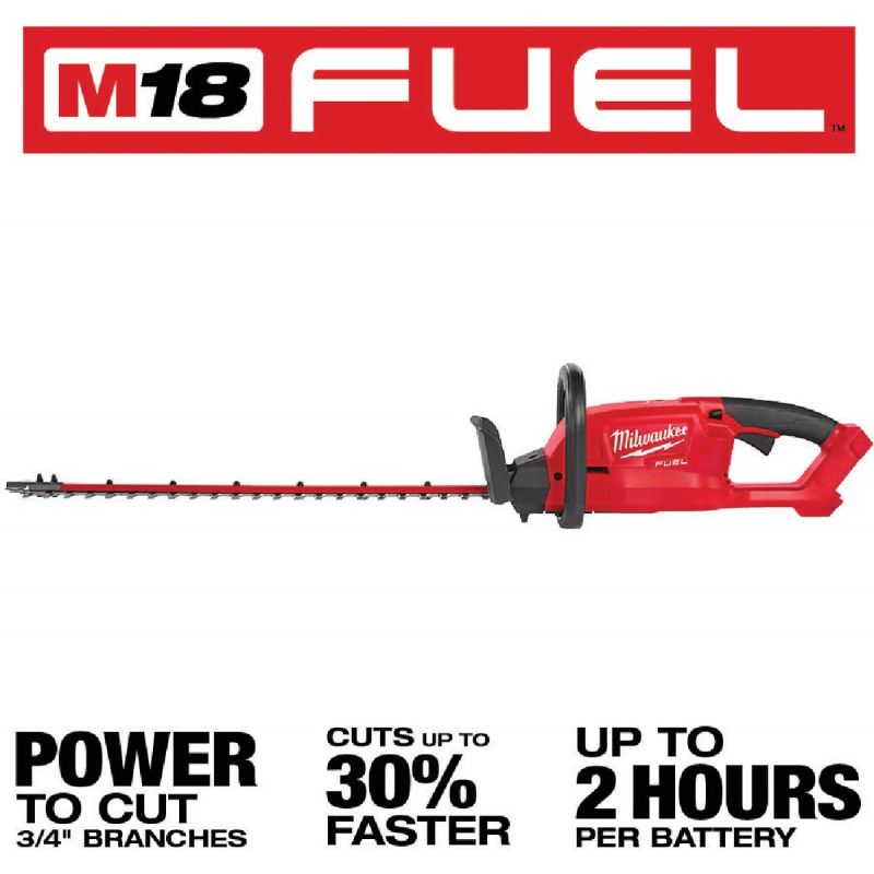 Milwaukee M18 Fuel Cordless Hedge Trimmer (Bare Tool) 3/4 In., 9A, 24 In.
