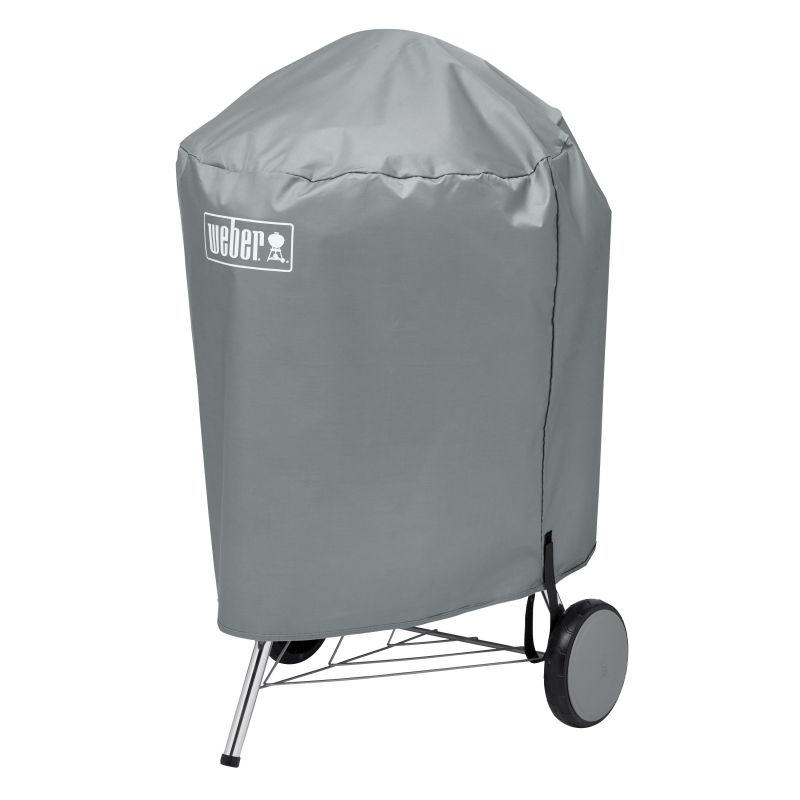 Weber 7176 Grill Cover, 28-1/2 in W, 23 in H, Polyester, Gray Gray