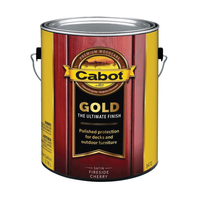 Cabot 3470 Series 140.0003472.007 Floor Finish, Gold Satin, Fireside Cherry Fireside Cherry