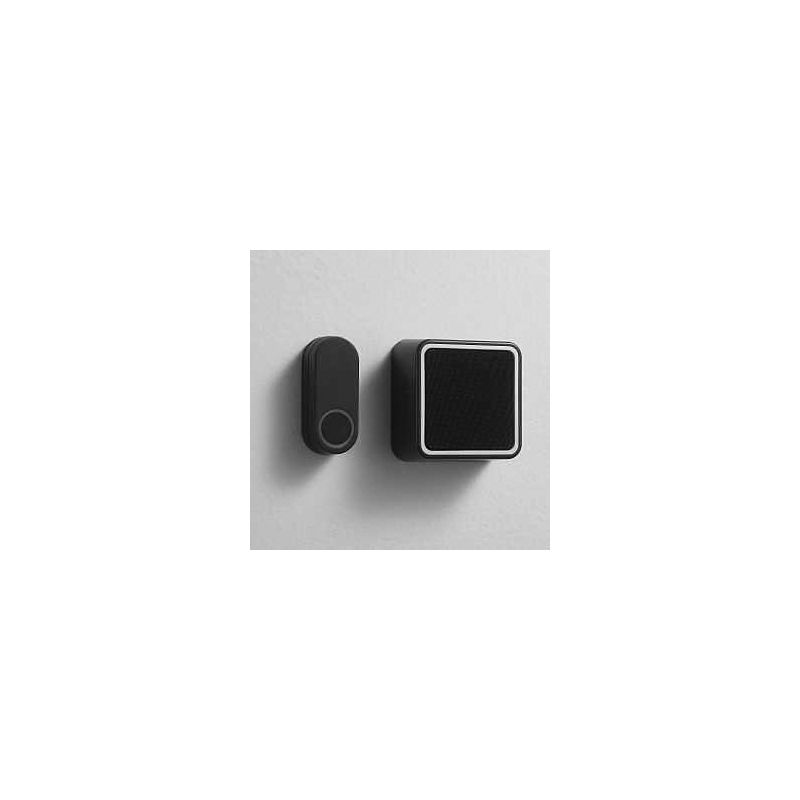 globe 18000151 Doorbell Kit, Wireless, 4.5 V, 85 dB, Black Black