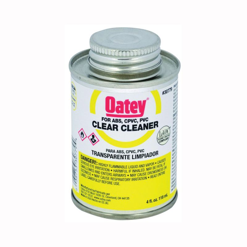 Oatey 30779 All-Purpose Pipe Cleaner, Liquid, Clear, 4 oz Can Clear