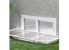 Conquest Steel 5824 Window Well Cover, 58 in L, 14 in W, Aluminum/Polycarbonate, Clear/White Clear/White