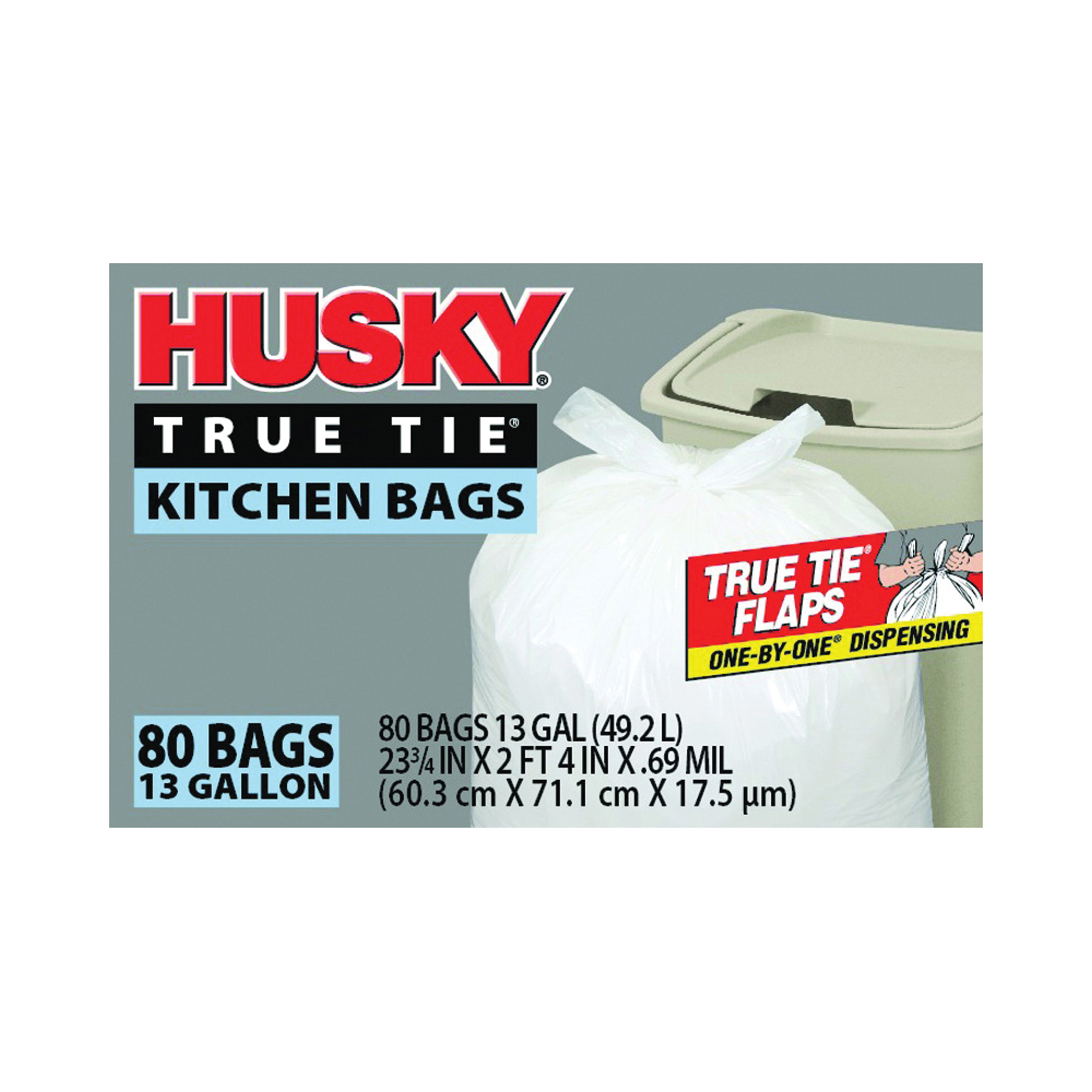 Husky HC42WC032C Contractor Clean-Up Trash Bag, 42 Gallon