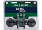 Steel Pro Ball Style Hall And Closet Knob