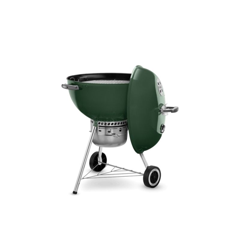 Weber Original Kettle 14407001 Charcoal Grill, 363 sq-in Primary Cooking Surface, Green, Steel Body Green
