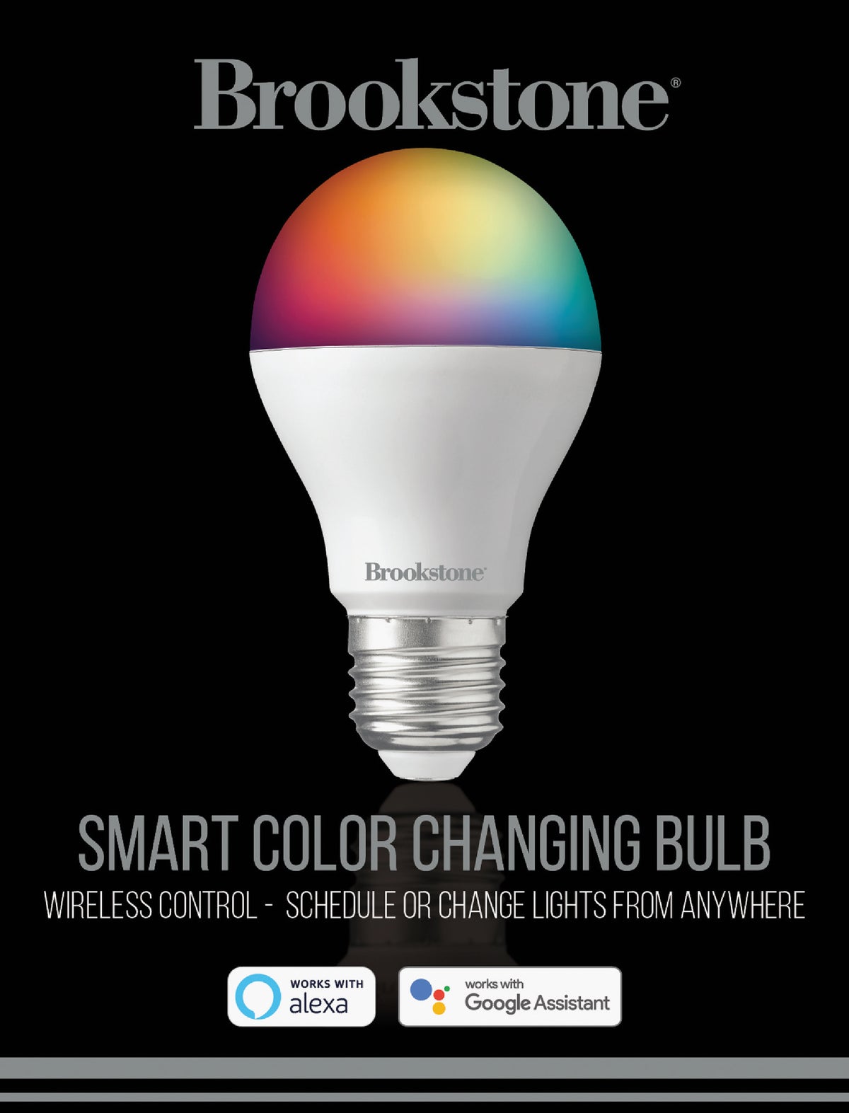 Buy Brookstone Smart Color Changing A19 LED Light Bulb