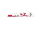 Milwaukee AX SAWZALL 48-00-8021 Reciprocating Saw Blade, 6 in L, 5 TPI, Bi-Metal Cutting Edge White