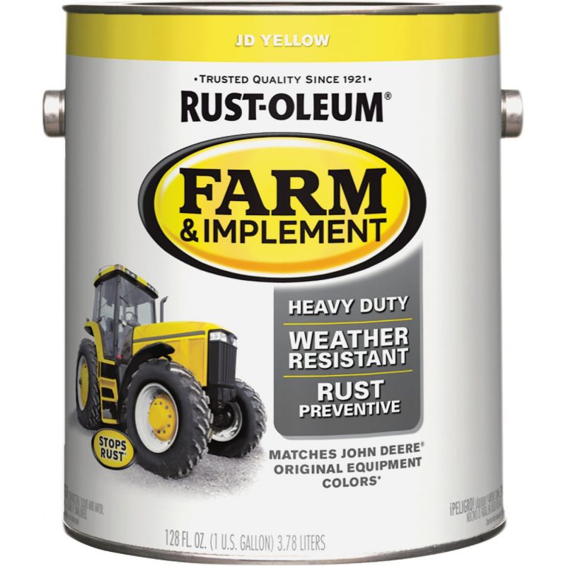 Rust-Oleum JD Color Farm &amp; Implement Enamel JD Yellow, 1 Gal.