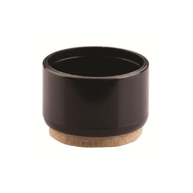Shepherd Hardware 3931 Leg Tip, Round, Plastic, Black, 3/4 in Dia Black