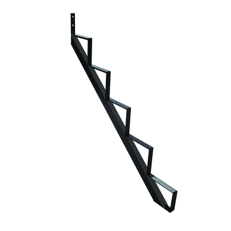Pylex 14055 Stair Riser, 45 in L, 45-1/4 in W, Aluminum, Black, Baked Powder-Coated Black