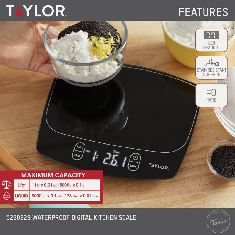 Taylor Waterproof Digital Food Scale 11 Lb.