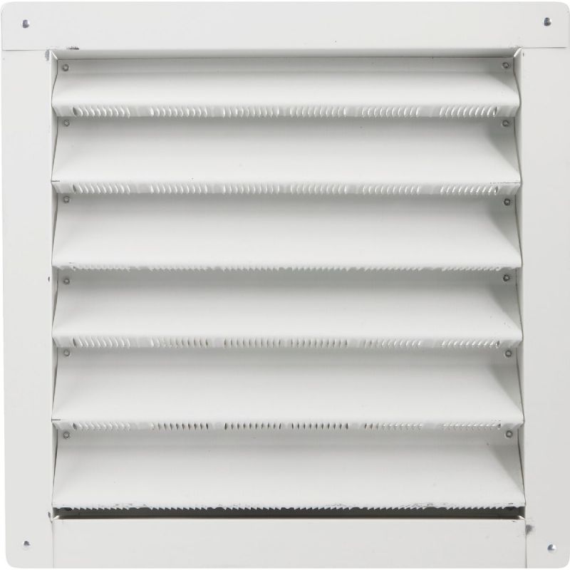 Air Vent Aluminum Wall End Louver White (Pack of 6)