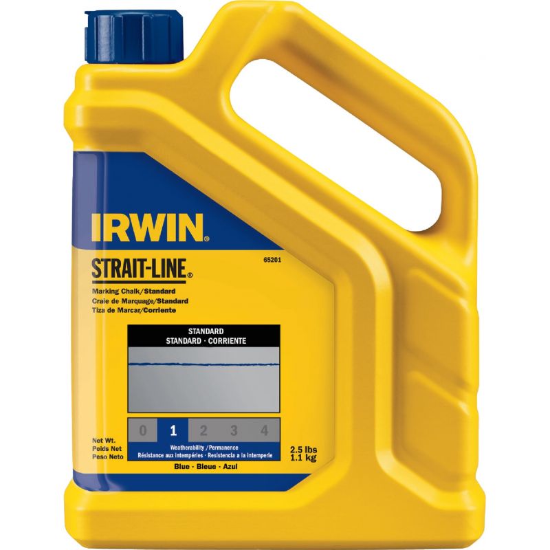 Irwin STRAIT-LINE Standard Chalk Line Chalk 2-1/2 Lb., Blue