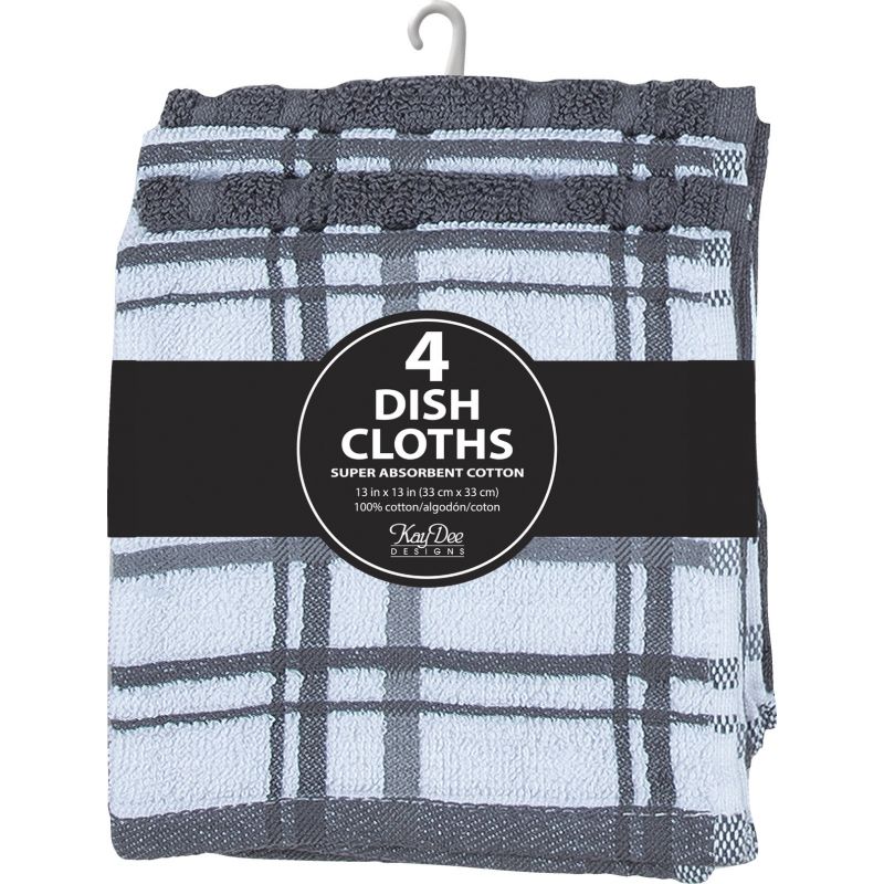Kay Dee Designs Dish Cloth Set Charcoal (Pack of 3)