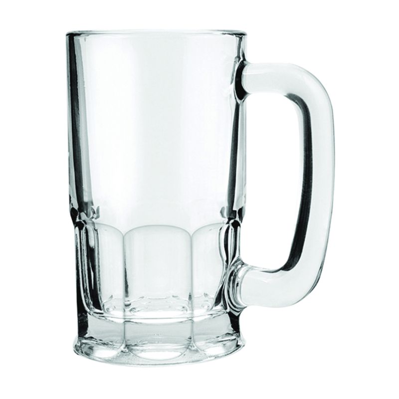 Anchor Hocking 93001 Beer Wagon Mug, 20 oz Capacity, Glass, Clear 20 Oz, Clear (Pack of 6)