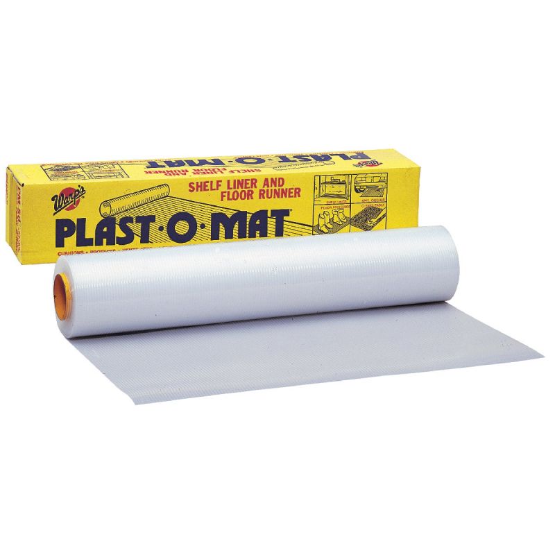 Warp&#039;s Plast-O-Mat Floor Runner/Carpet Protector Clear, Ribbed