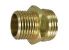 Landscapers Select PMB-469LFBC Hose Adapter, 3/4 x 1/2 in, MHT x MIP, Brass, Brass, For: Garden Hose Brass